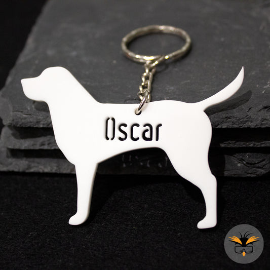 Personalised Labrador Keyring, Custom Lab Keychain, Secret Santa Gift