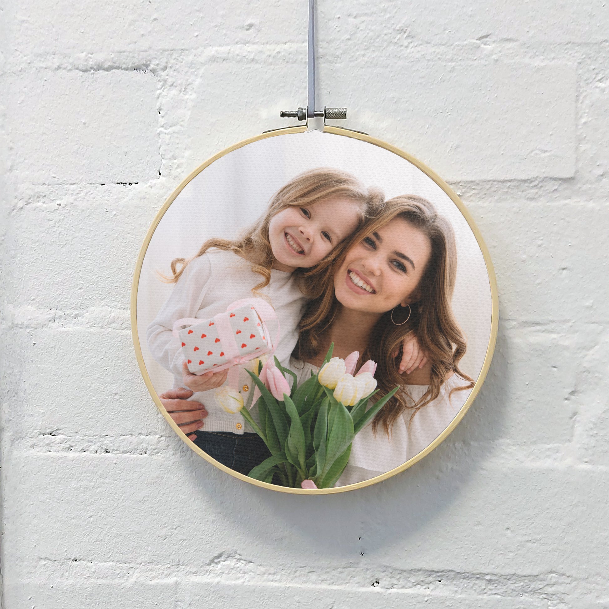 Personalised Second Anniversary Photo Hoop, Cotton Anniversary Gift – Rockhopper  Labs