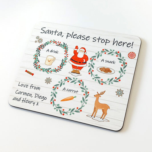Christmas Eve Board, Personalised Christmas Night, Cookies for Santa