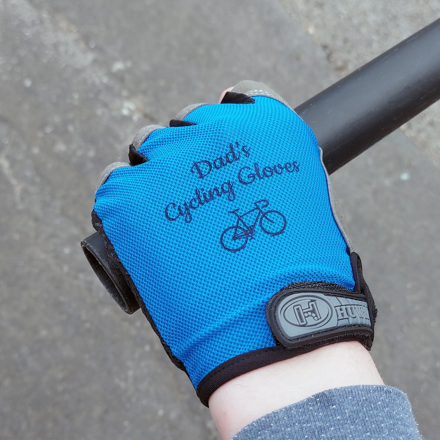 Personalised Men's Cycling Gloves, Gifts for Cyclists, Outdoor Cycling, Dad Gift