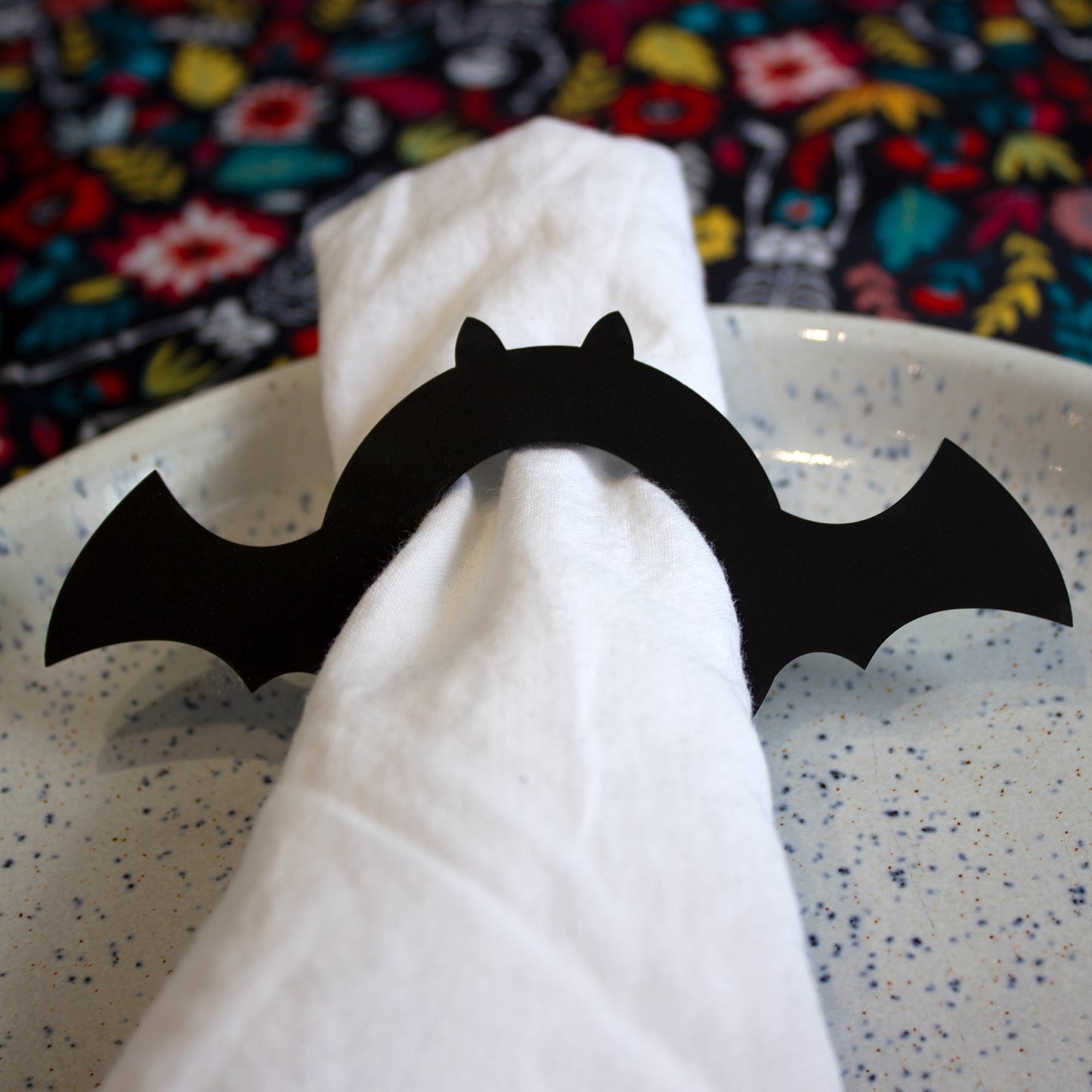 Bat Napkin Rings, Bat Wings Halloween Decorations, Spooky Table Decor