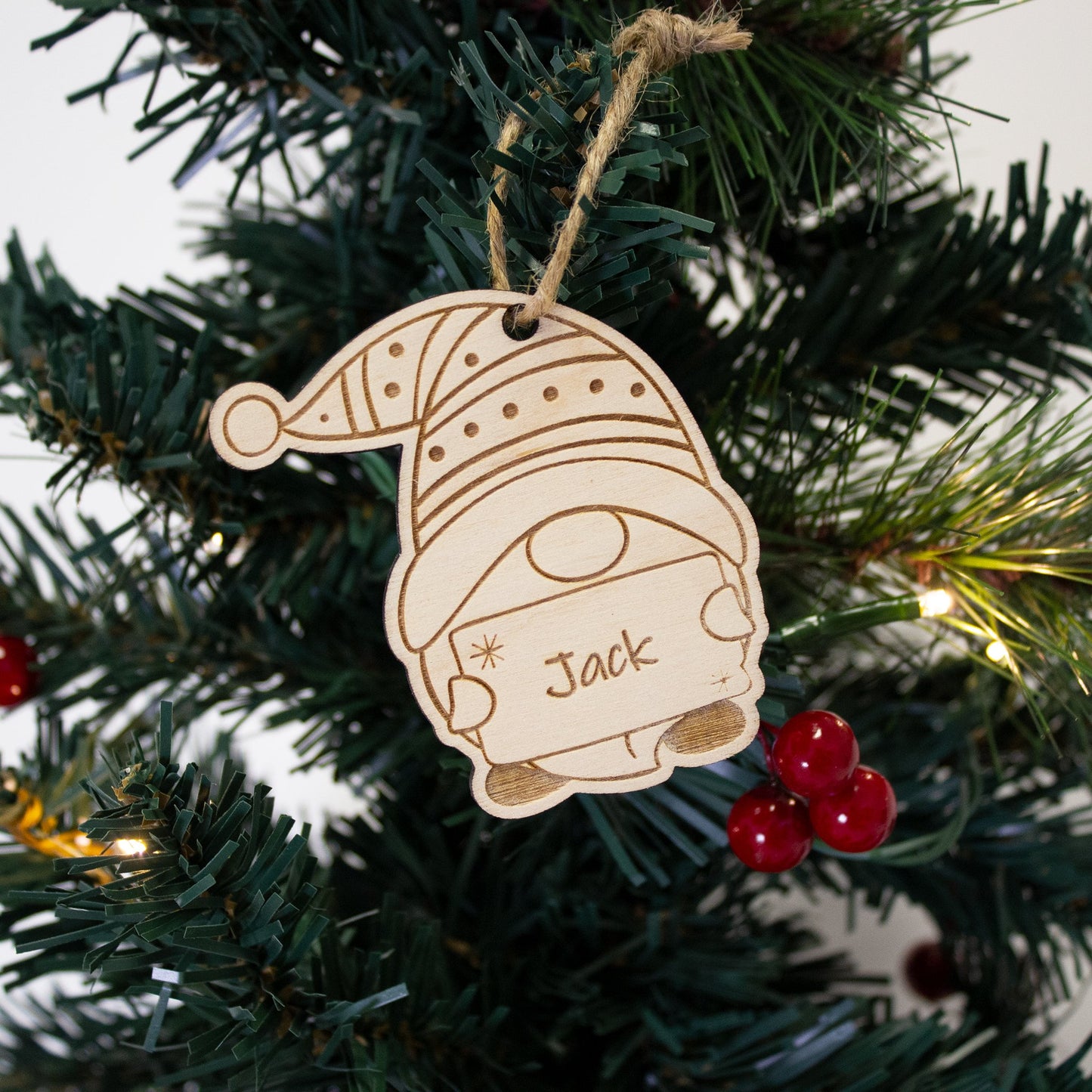 Personalised Gonk Tree Decoration, Custom Gnome Tree Ornament, Christmas Gonk