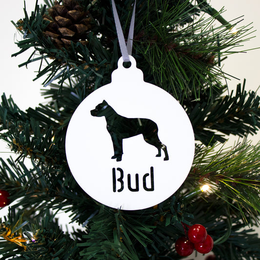 Personalised Pitbull Bauble, Custom  American Pit Bull Terrier Gift, Pittie Lover