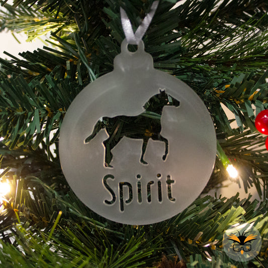 Personalised Horse Bauble, Pony Gifts, Stallion Stocking Fillers