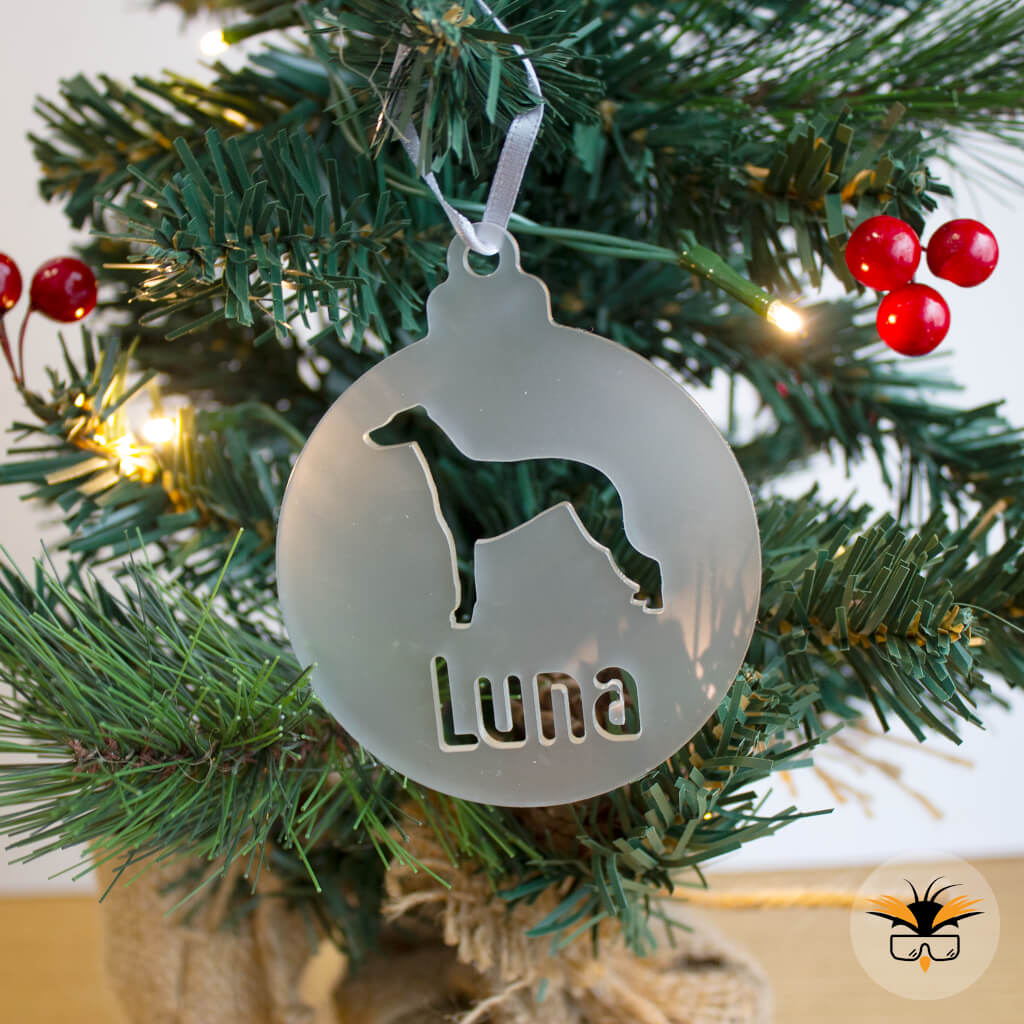 Personalised Retriever Bauble, Pet Tree Decoration, New Puppy Gift