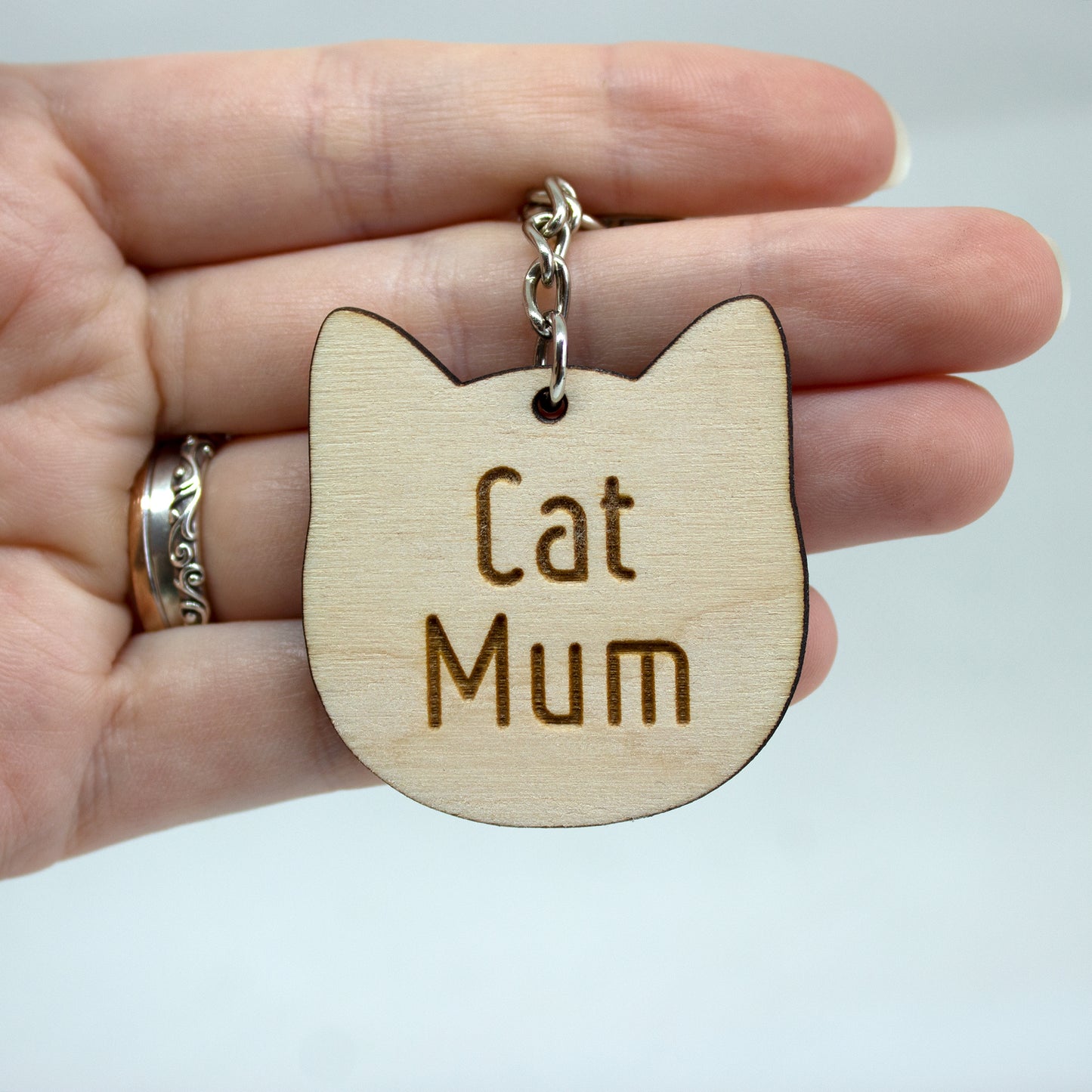 Cat Mum Keyring, Cat Owner Keychain, Crazy Cat Lady, From The Cat, Secret Santa