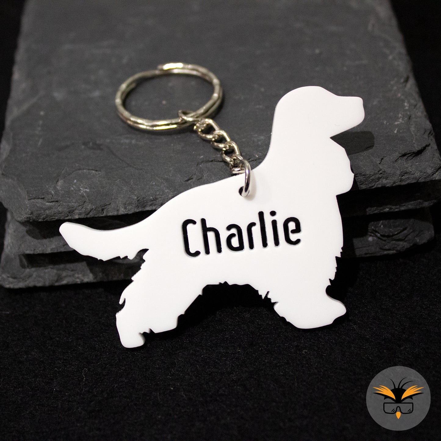 Personalised Cocker Spaniel Keyring, Springer Spaniel Gift, Dog Lover