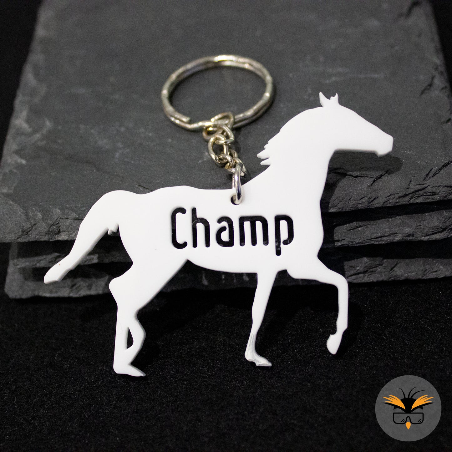 Personalised Horse Keyring, Custom Stallion Gift, Pony Owner Present