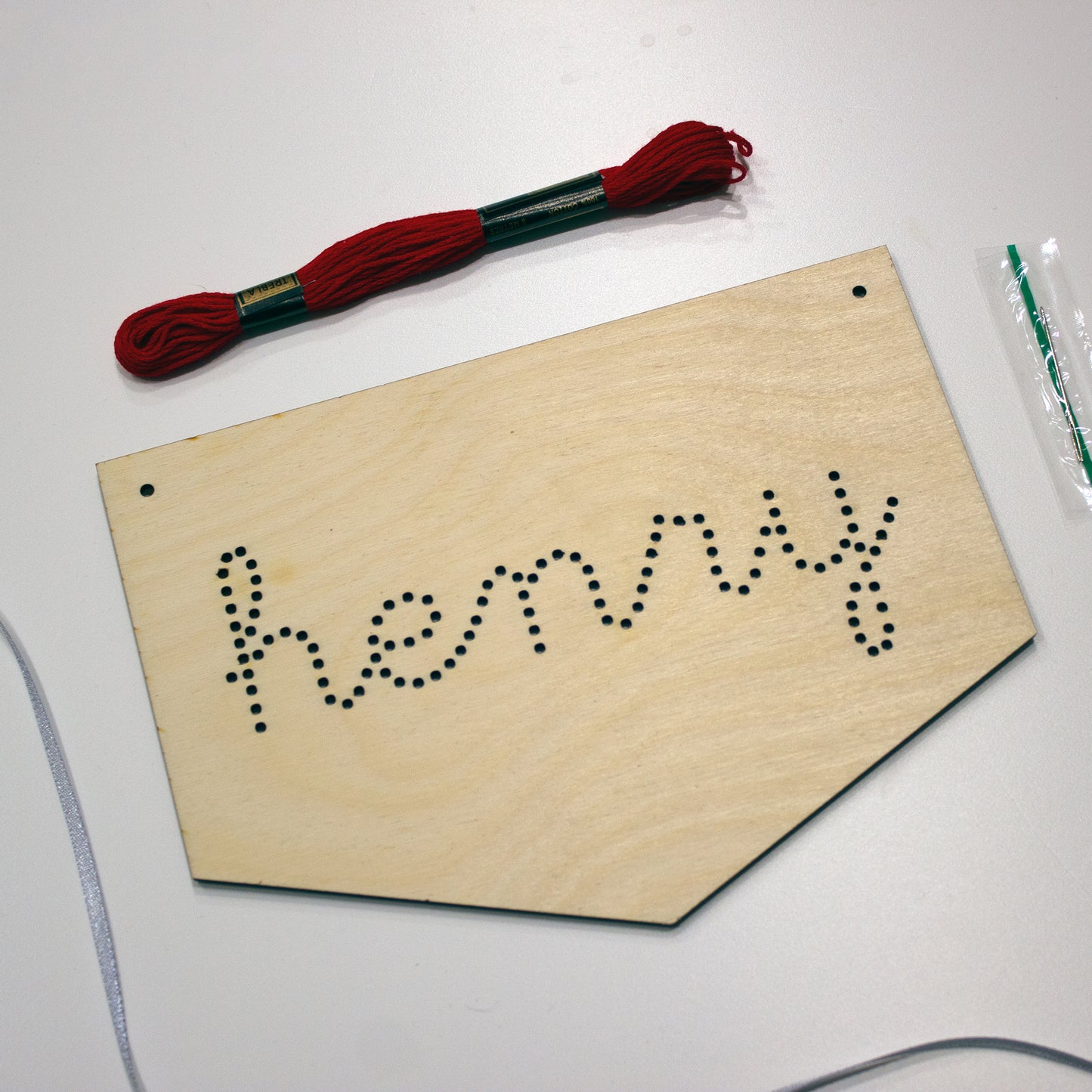 Hanging Name Embroidery Kit, Children's Bedroom Name Sign, DIY Nursery Decor